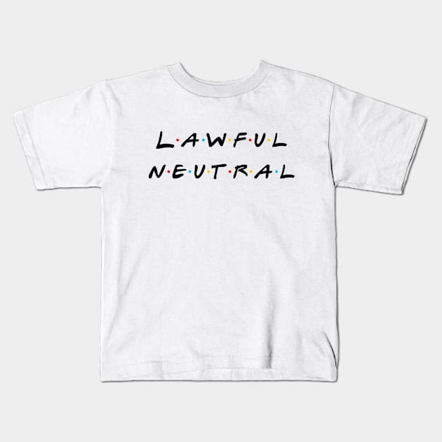 Lawful Neutral Kids T-Shirt by MysticTimeline